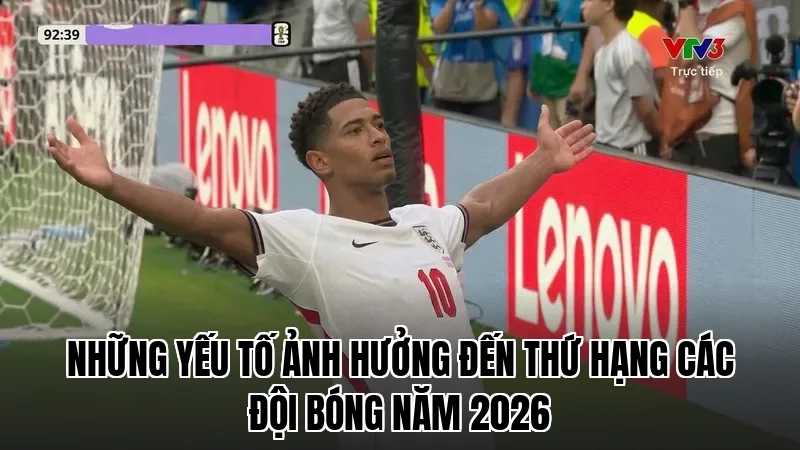 Những yếu tố ảnh hưởng đến thứ hạng các đội bóng năm 2026