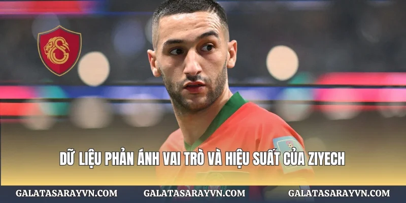 Dữ liệu phản ánh vai trò và hiệu suất của Ziyech