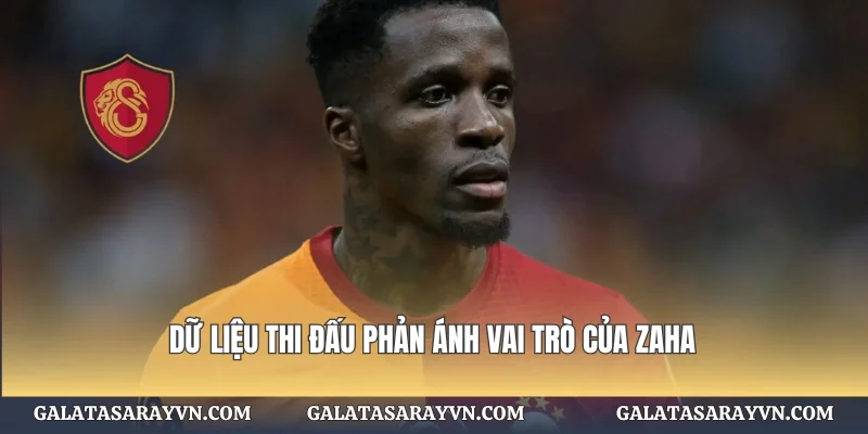 Dữ liệu thi đấu phản ánh vai trò của Zaha